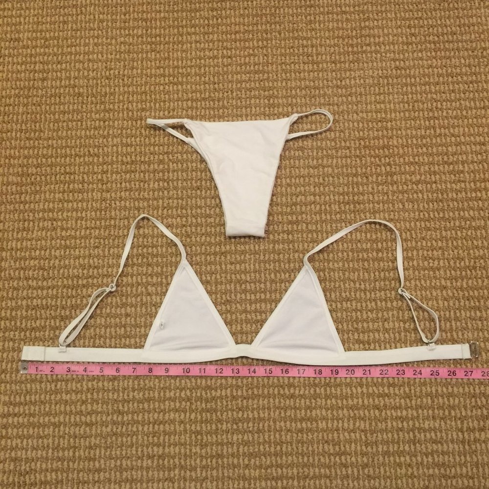 White String Bikini Small - Picture 5 of 7